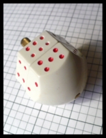 Dice : Dice - Dreidel - Two Tier Spinner White with Red Pips Ebay Aug 2009